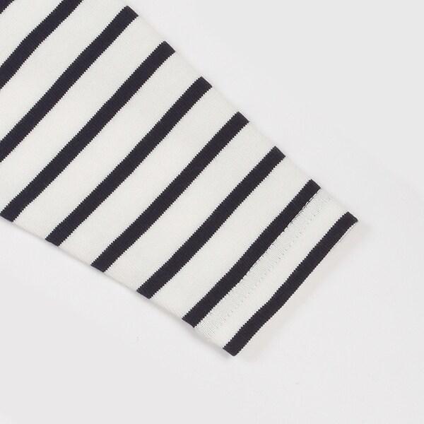 【DISNEY WISH】條紋網紗長袖T恤