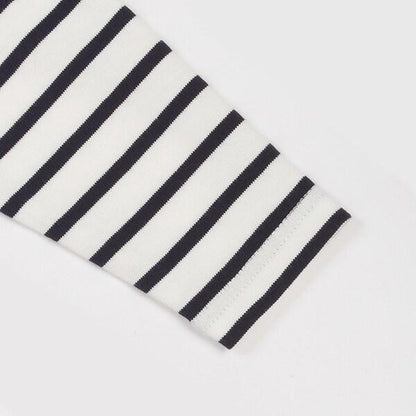 【DISNEY WISH】條紋網紗長袖T恤