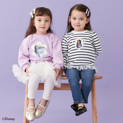 【DISNEY WISH】條紋網紗長袖T恤