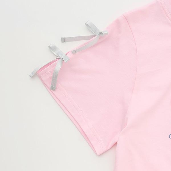 【The Powerpuff Girls】 袖部蝴蝶結T恤