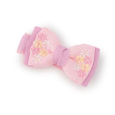 花朵蝴蝶結髮夾