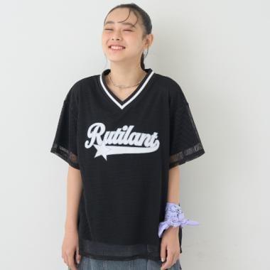 【LTXC】網紗疊穿寬鬆T恤