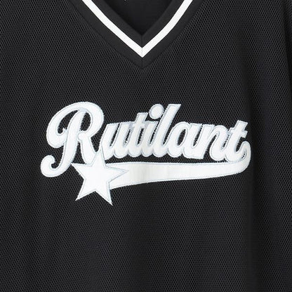 【LTXC】網紗疊穿寬鬆T恤