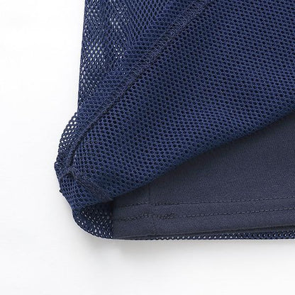 【LTXC】網紗疊穿寬鬆T恤