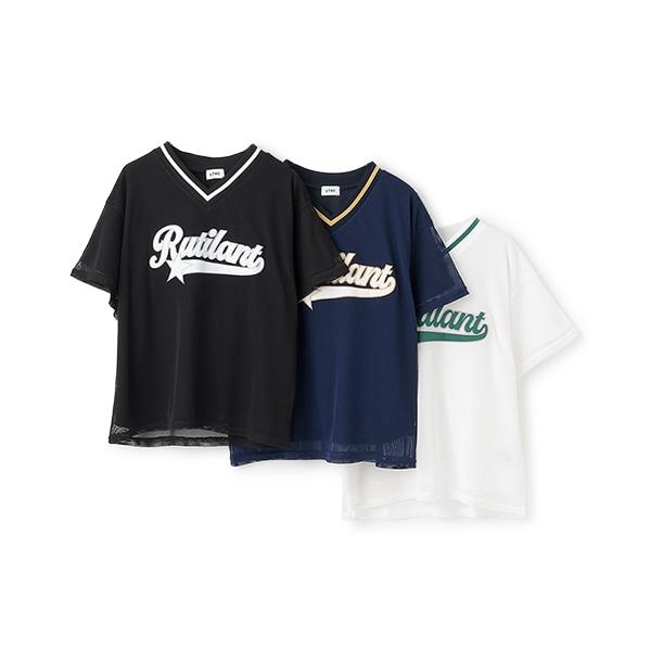 【LTXC】網紗疊穿寬鬆T恤