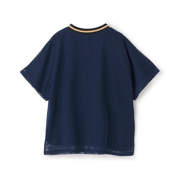 【LTXC】網紗疊穿寬鬆T恤
