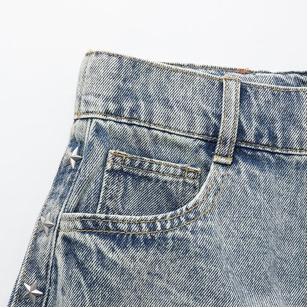 【LTXC】鉚釘牛仔短褲