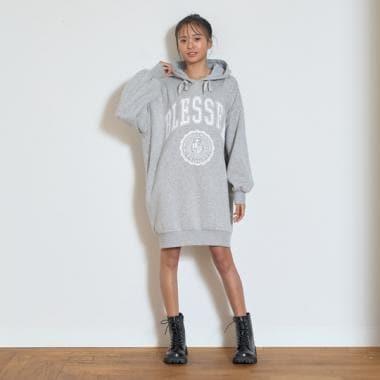 【GOODPRICE】加絨連帽衛衣裙