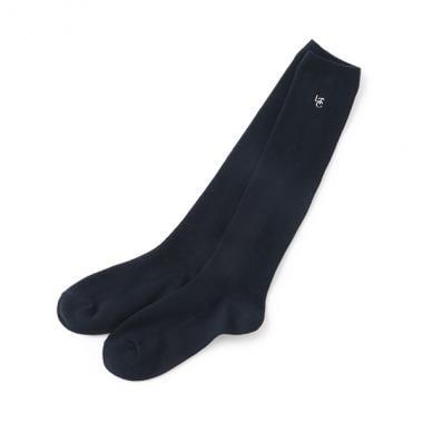 【畢業服】【典禮】單點刺繡羅紋高筒襪