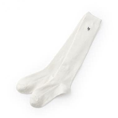 【畢業服】【典禮】單點刺繡羅紋高筒襪