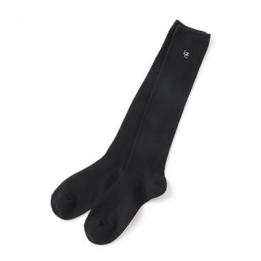 【畢業服】【典禮】單點刺繡羅紋高筒襪