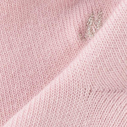 荷葉邊標誌刺繡襪