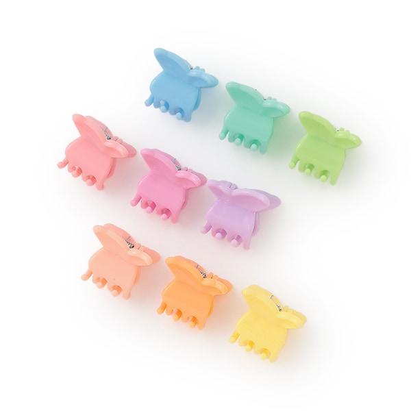 混合彩色迷你髮夾9個裝