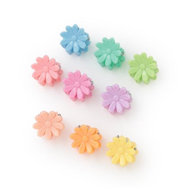 混合彩色迷你髮夾9個裝