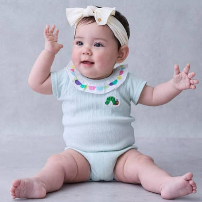 【飢餓的毛毛蟲】荷葉邊領連體衣