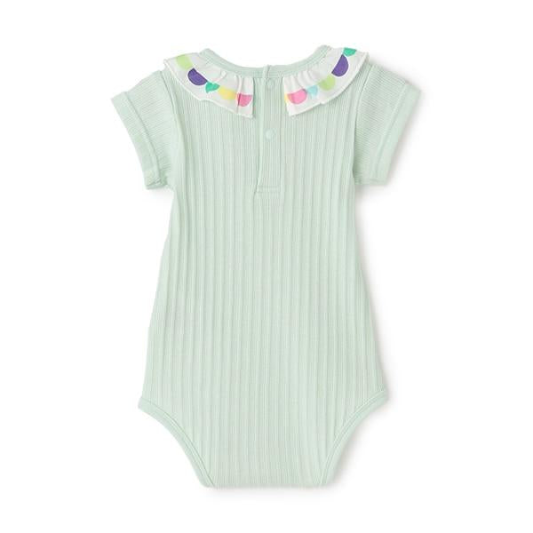 【飢餓的毛毛蟲】荷葉邊領連體衣