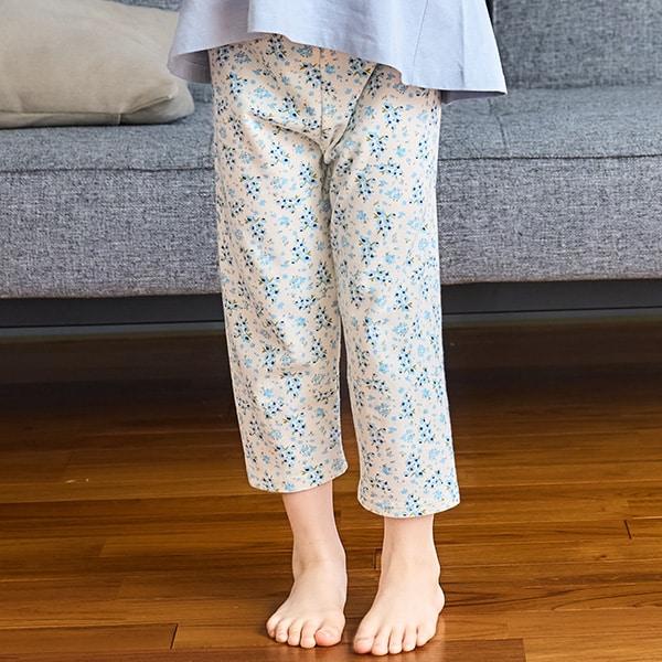 防汙羅紋圖案七分打底褲