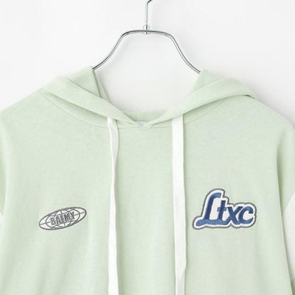 【LTXC】【GOODPRICE】【純棉100%】條紋連帽衛衣套裝
