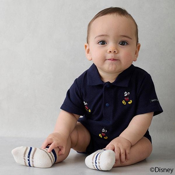 【《迪士尼》】刺繡翻領連體衣