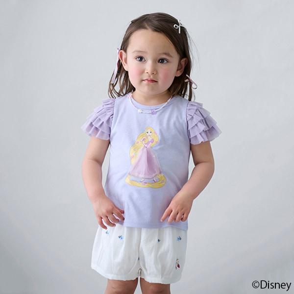 【《迪士尼》】袖部網紗圖案T恤