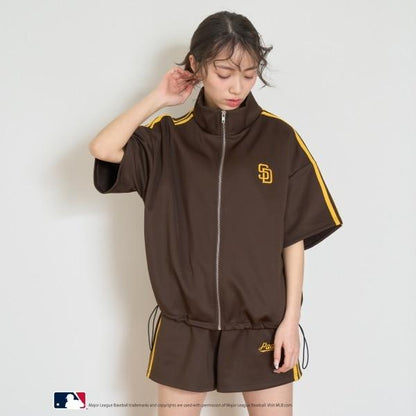 【LTXC】【MLB】【吸水速幹/清爽】短袖運動夾克