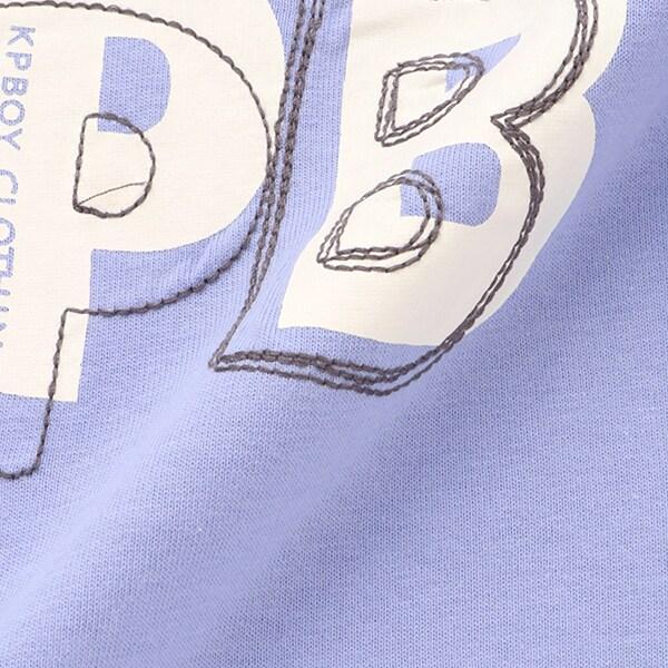 肩部針織帶KPB圖案下襬疊穿T恤