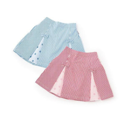 足球條紋天竺面料褲裙