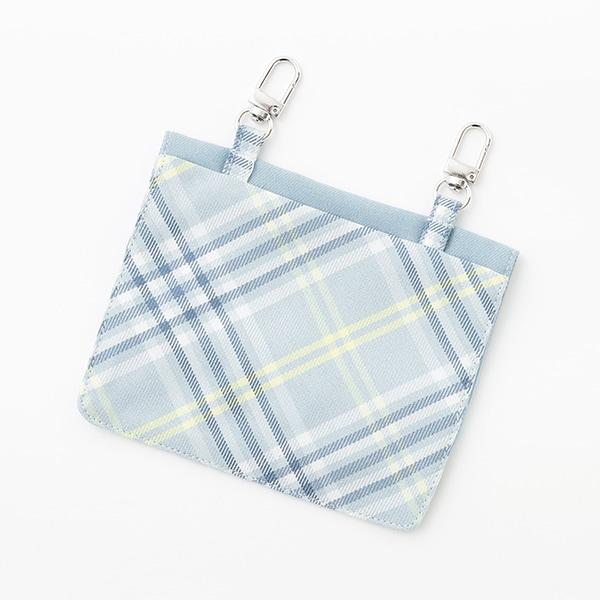 帶移動口袋T/R格紋裙褲