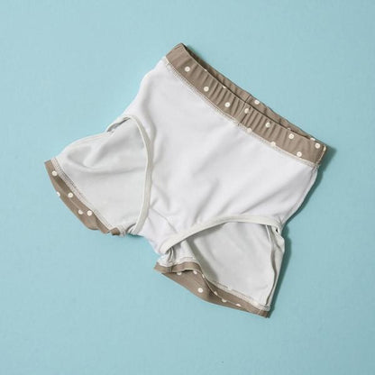 【SWIM】【泳裝】【防紫外線加工】帶荷葉邊圓弧下襬分體式