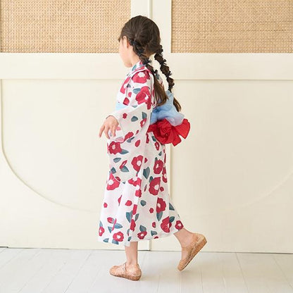 【浴衣】易穿脫款式♪ 多款花色連衣裙式（含2條腰帶）