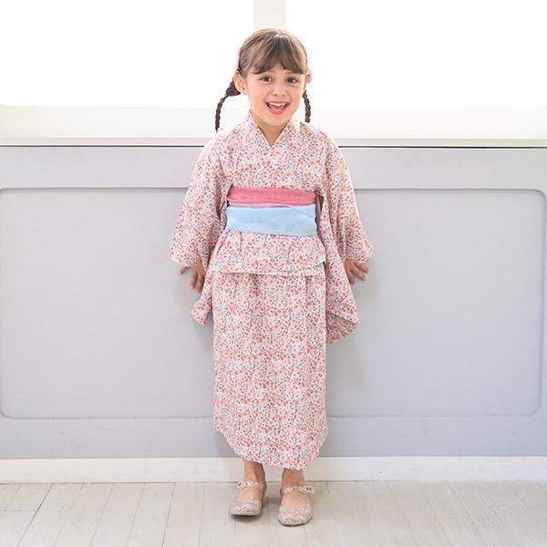 【浴衣】簡易穿著♪花色混搭・兩穿分體式（含2條腰帶）