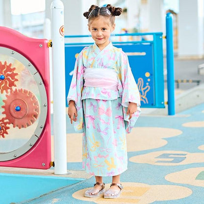 【浴衣】簡易穿著♪花色混搭・兩穿分體式（含2條腰帶）