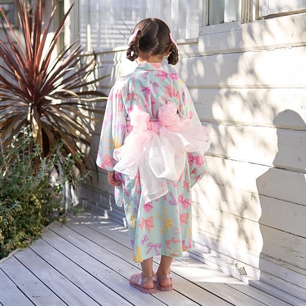 【浴衣】簡易穿著♪花色混搭・兩穿分體式（含2條腰帶）