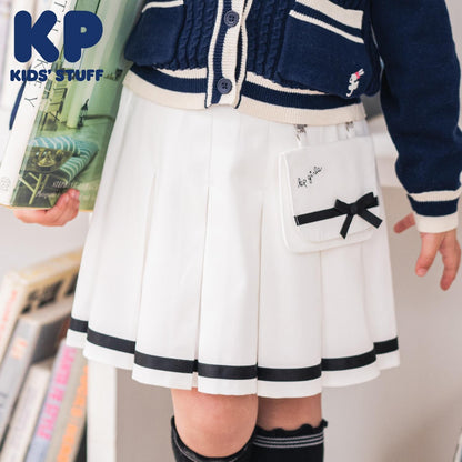 帶移動口袋百褶裙褲