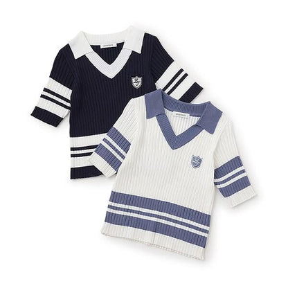 可水洗短袖針織POLO衫