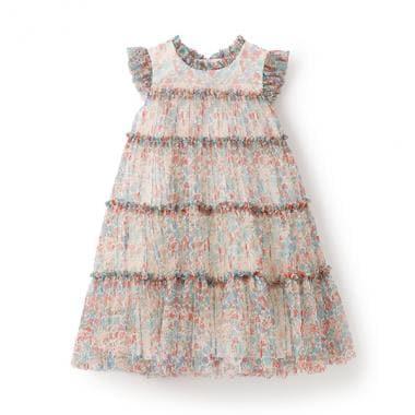 Liberty印花網紗連衣裙