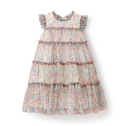 Liberty印花網紗連衣裙