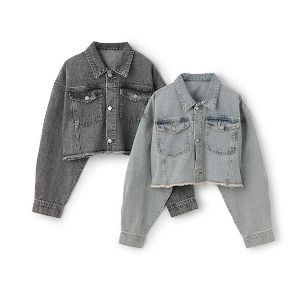 【純棉100%】短款牛仔夾克