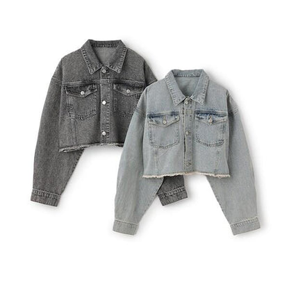 【純棉100%】短款牛仔夾克