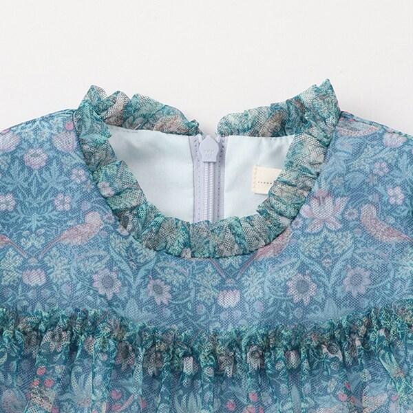 Liberty印花網紗連衣裙