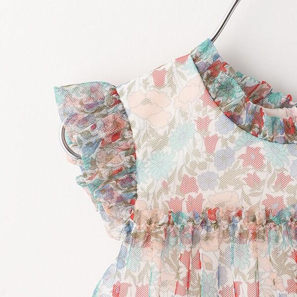Liberty印花網紗連衣裙