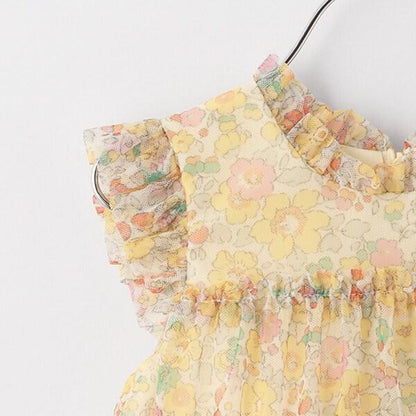 Liberty印花網紗連衣裙