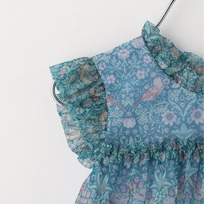 Liberty印花網紗連衣裙