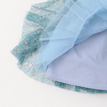 Liberty印花網紗連衣裙