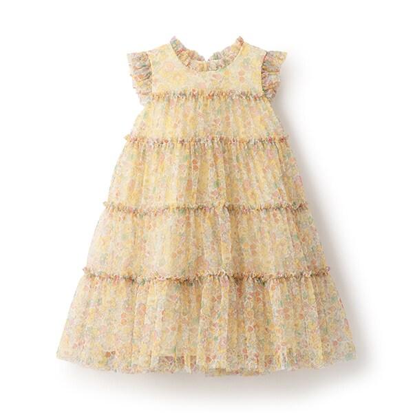 Liberty印花網紗連衣裙