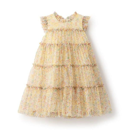 Liberty印花網紗連衣裙