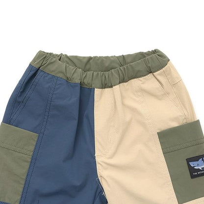 【人氣商品】【直營店無售】鯊魚紋理標識五分褲