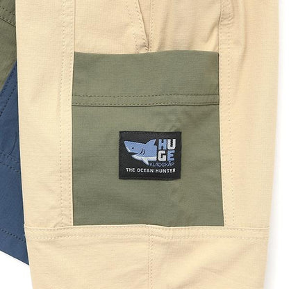 【人氣商品】【直營店無售】鯊魚紋理標識五分褲