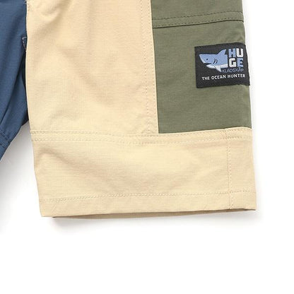 【人氣商品】【直營店無售】鯊魚紋理標識五分褲