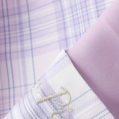 【人氣商品】【直營店無售】格紋拼接百褶裙褲